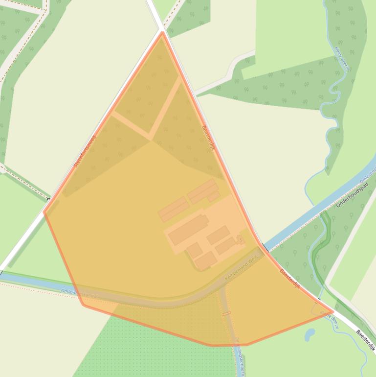 Kaart van postcodegebied 5091RA.