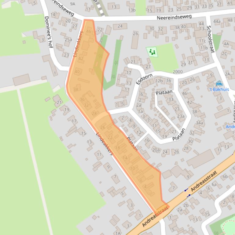 Kaart van postcodegebied 5091RH.