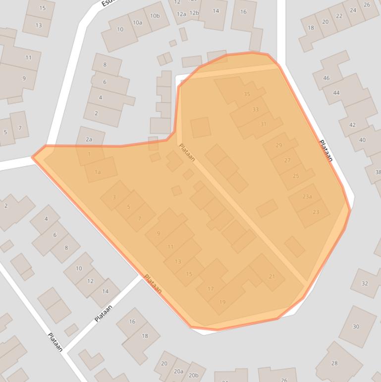 Kaart van postcodegebied 5091RP.