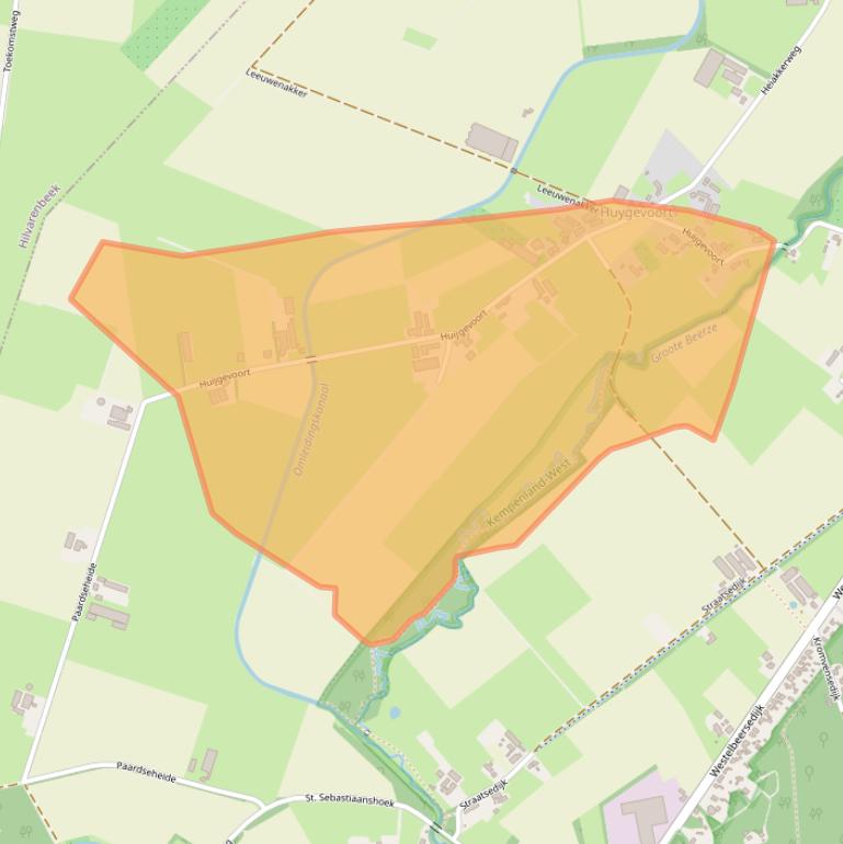 Kaart van postcodegebied 5091SB.