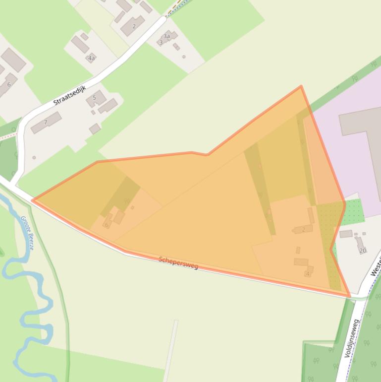 Kaart van postcodegebied 5091SR.