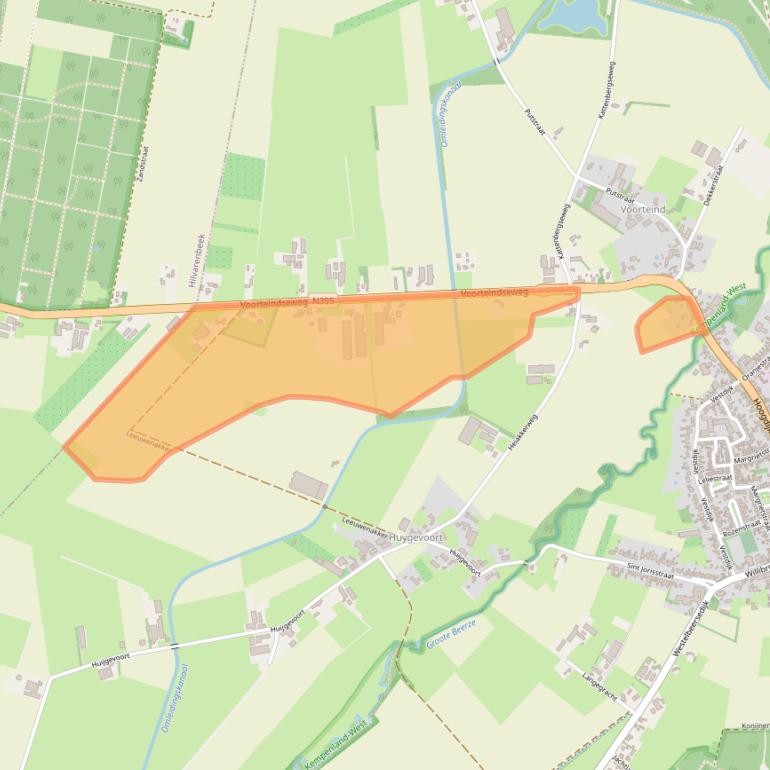 Kaart van postcodegebied 5091TJ.