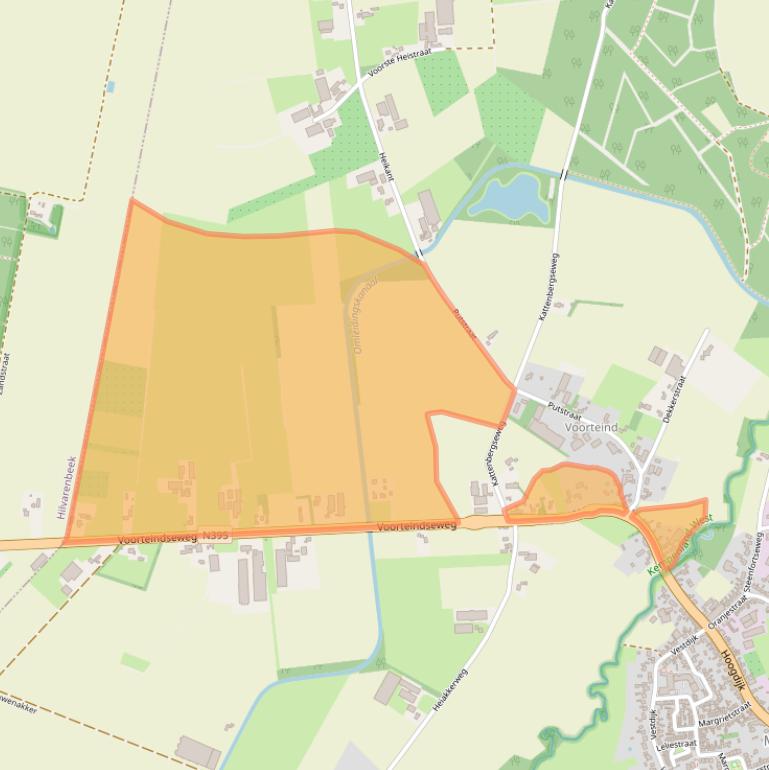 Kaart van postcodegebied 5091TK.