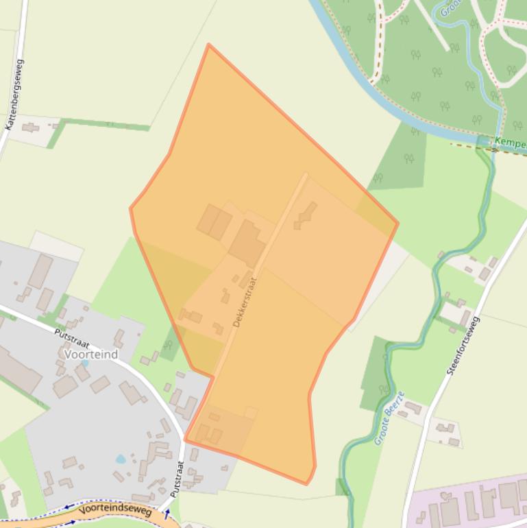 Kaart van postcodegebied 5091TL.