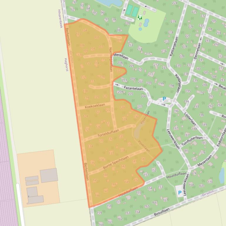 Kaart van postcodegebied 5091WD.