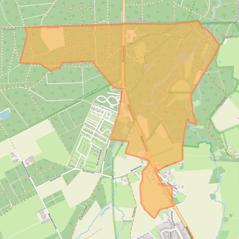 Kaart van postcodegebied 5094EG.