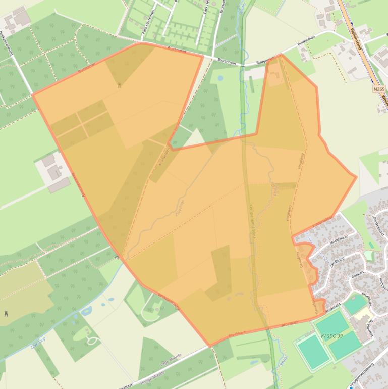 Kaart van postcodegebied 5094EK.