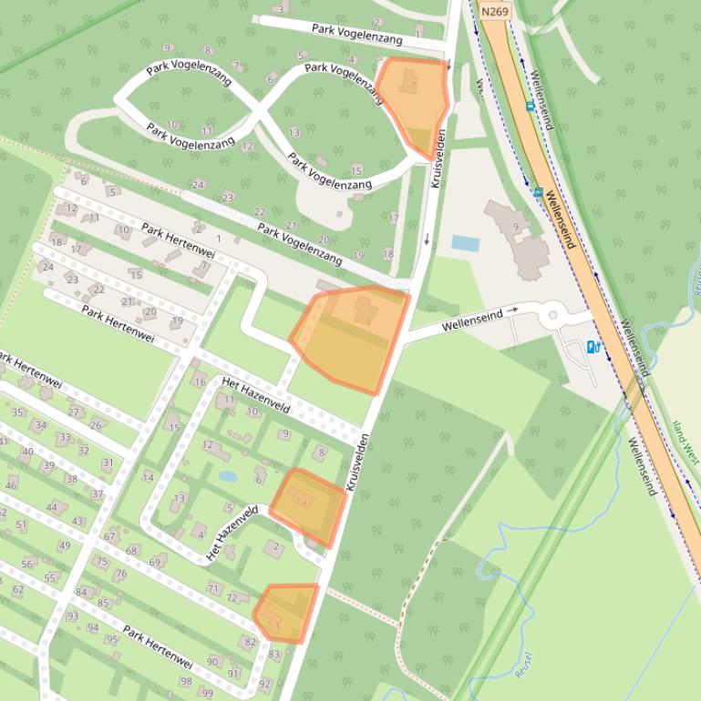 Kaart van postcodegebied 5094EL.