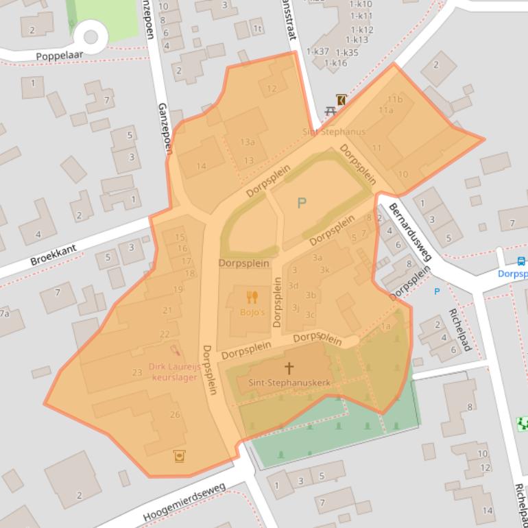 Kaart van postcodegebied 5094GJ.