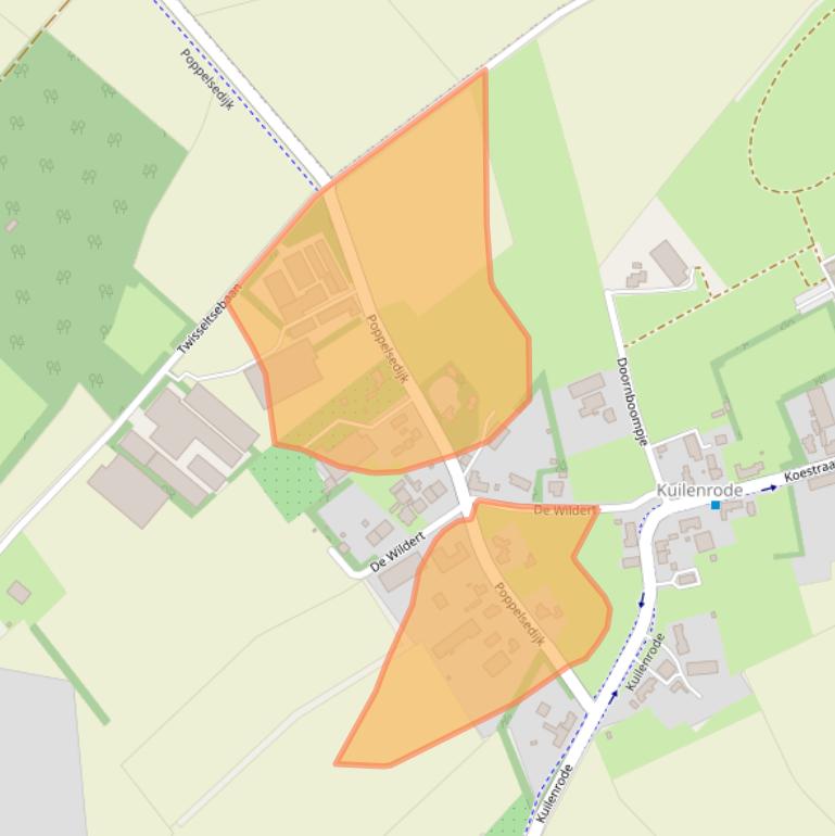 Kaart van postcodegebied 5095AJ.