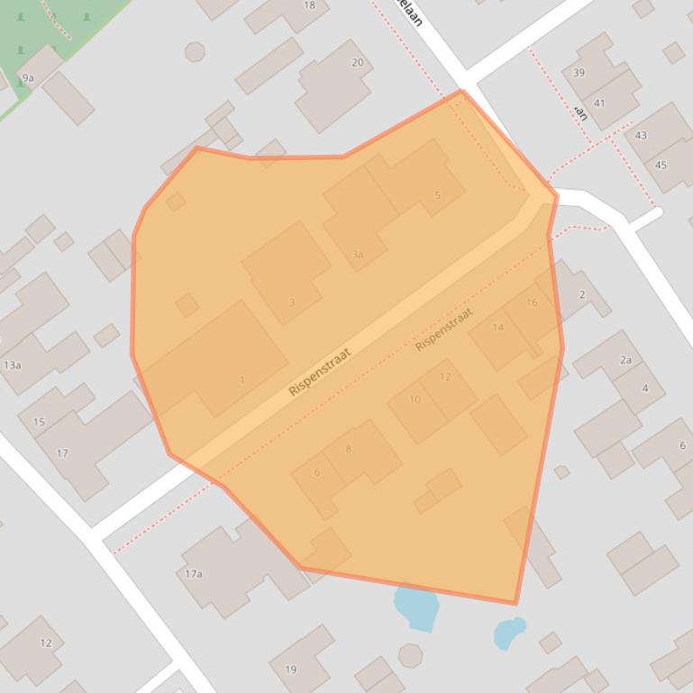 Kaart van postcodegebied 5095AM.
