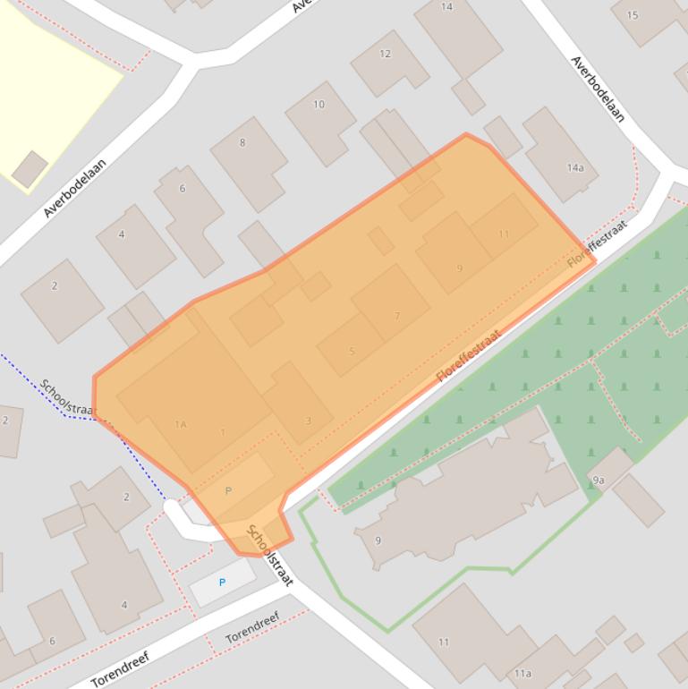 Kaart van postcodegebied 5095AV.