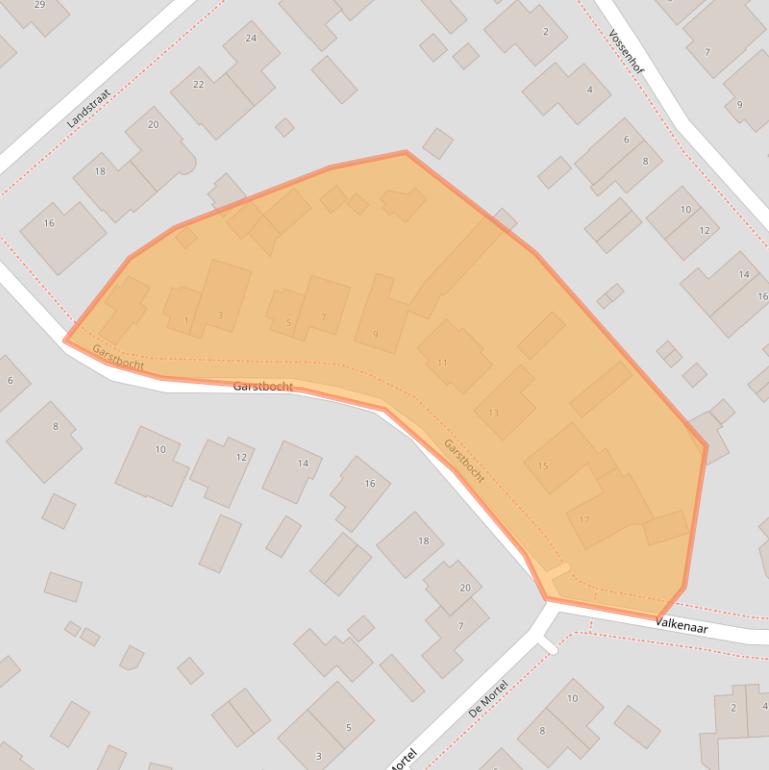 Kaart van postcodegebied 5095BG.