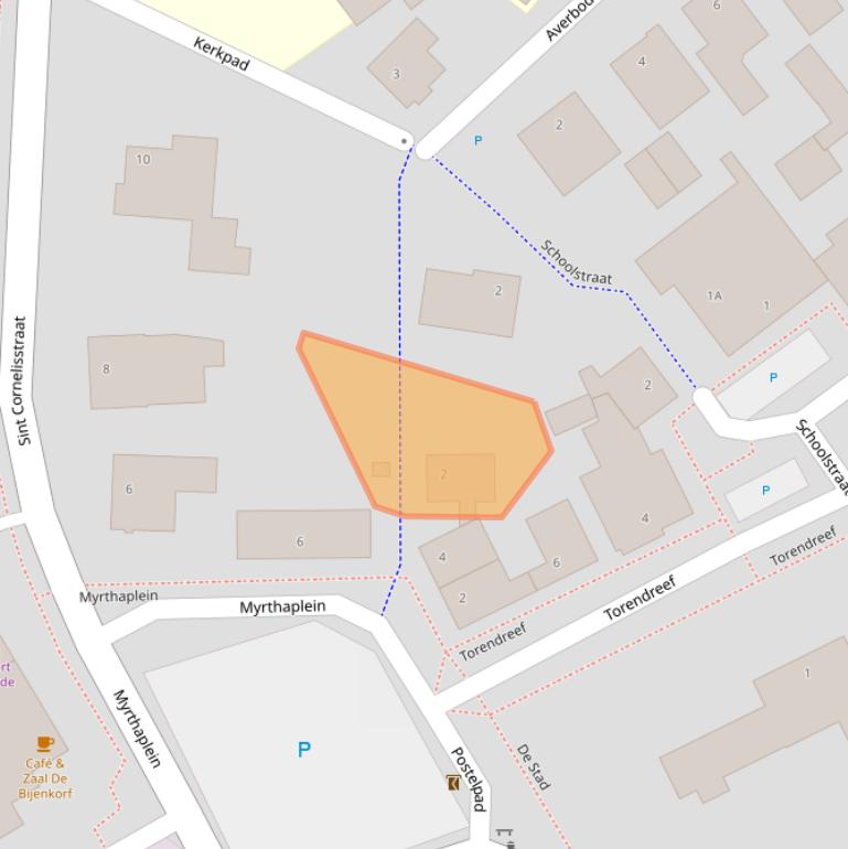 Kaart van postcodegebied 5095DX.