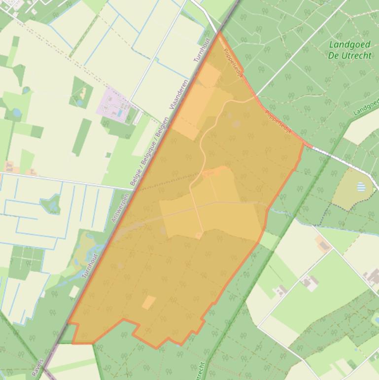 Kaart van postcodegebied 5095NA.