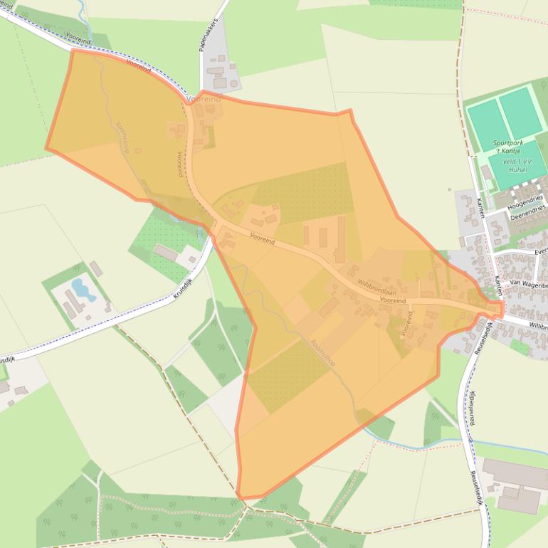 Kaart van postcodegebied 5096BC.