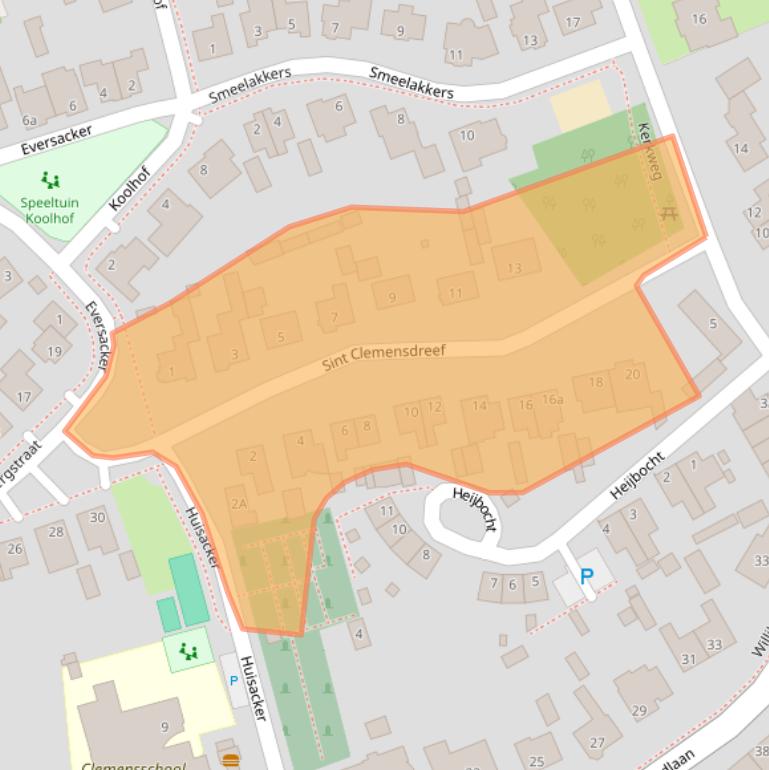 Kaart van postcodegebied 5096BH.