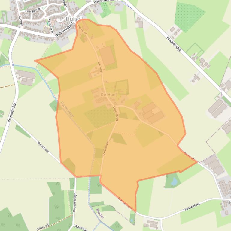 Kaart van postcodegebied 5096BJ.