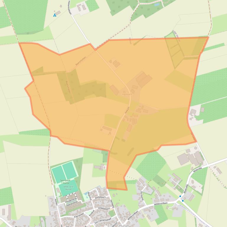 Kaart van postcodegebied 5096BL.