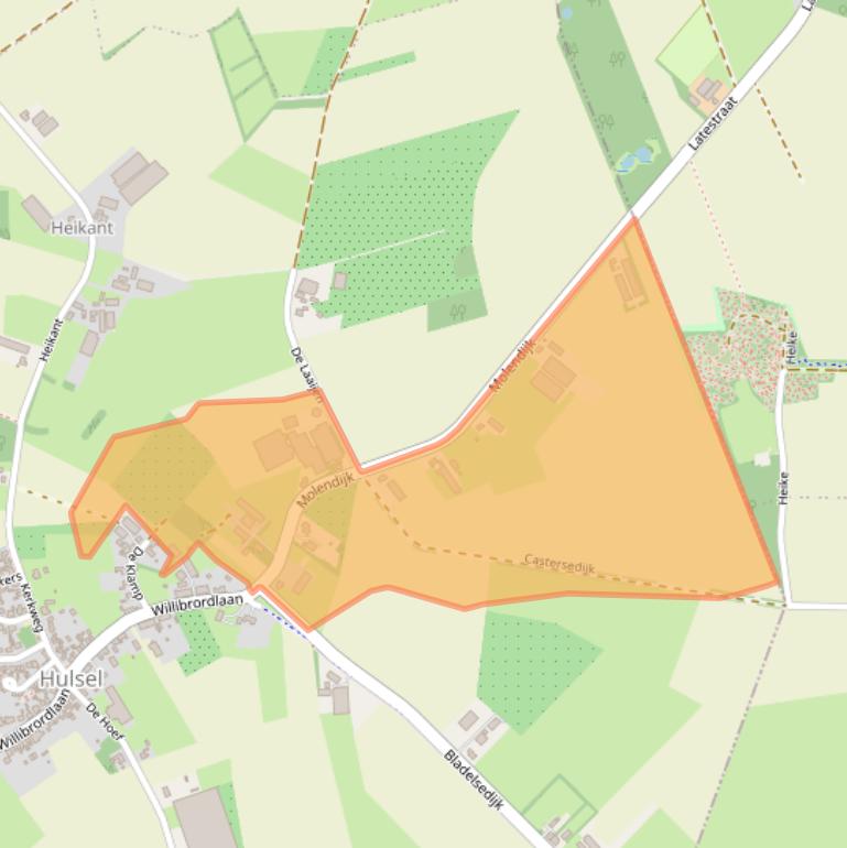 Kaart van postcodegebied 5096BP.