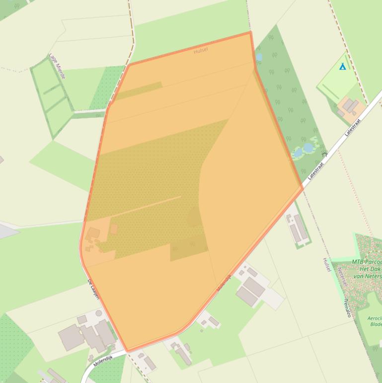 Kaart van postcodegebied 5096BR.