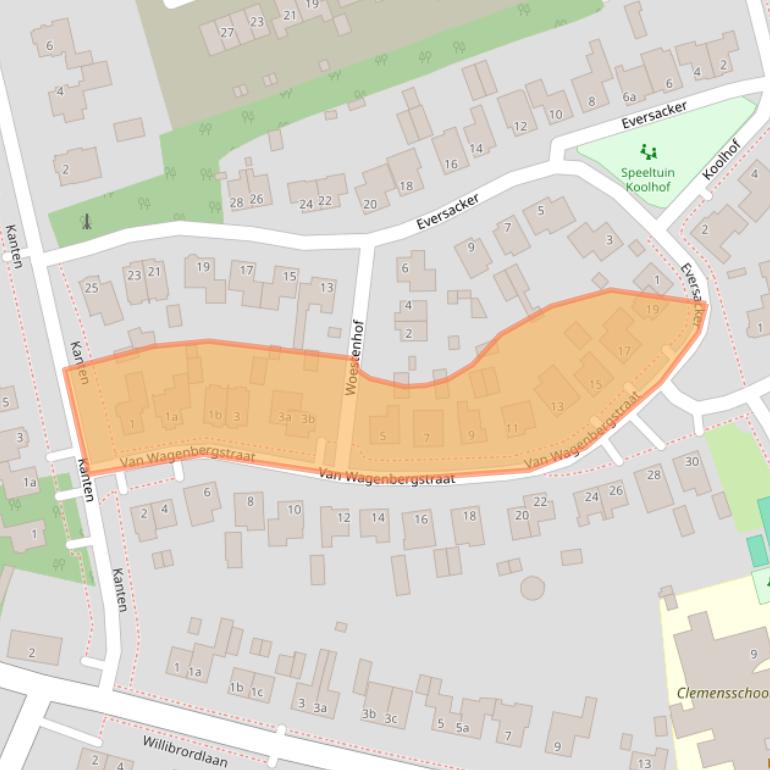 Kaart van postcodegebied 5096BT.