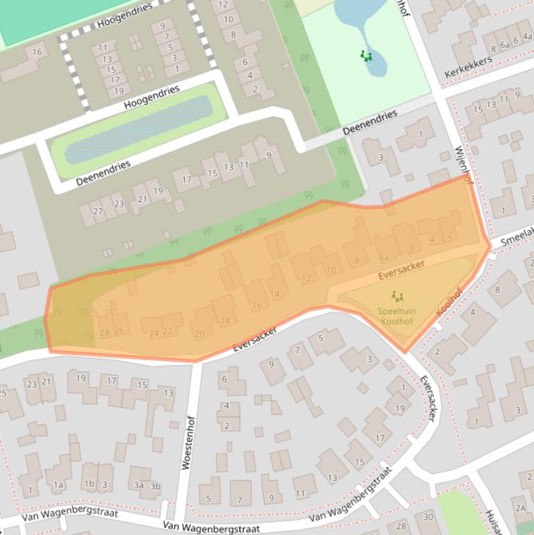 Kaart van postcodegebied 5096CD.