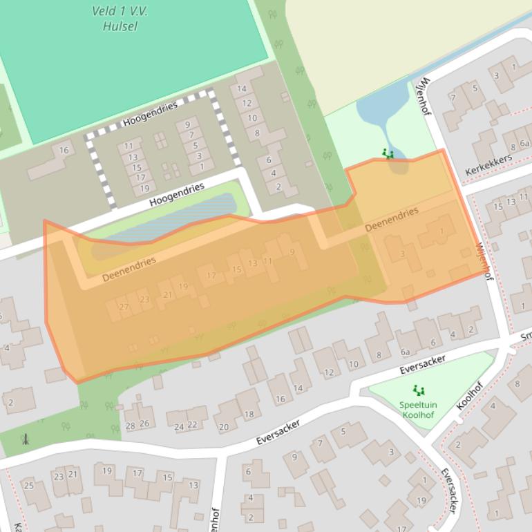 Kaart van postcodegebied 5096CM.