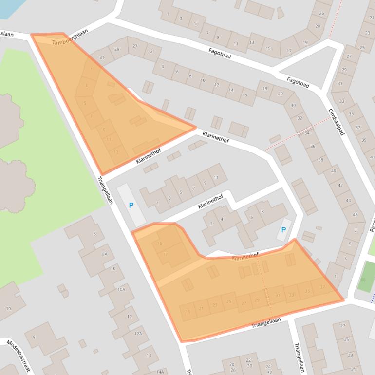 Kaart van postcodegebied 5101AG.