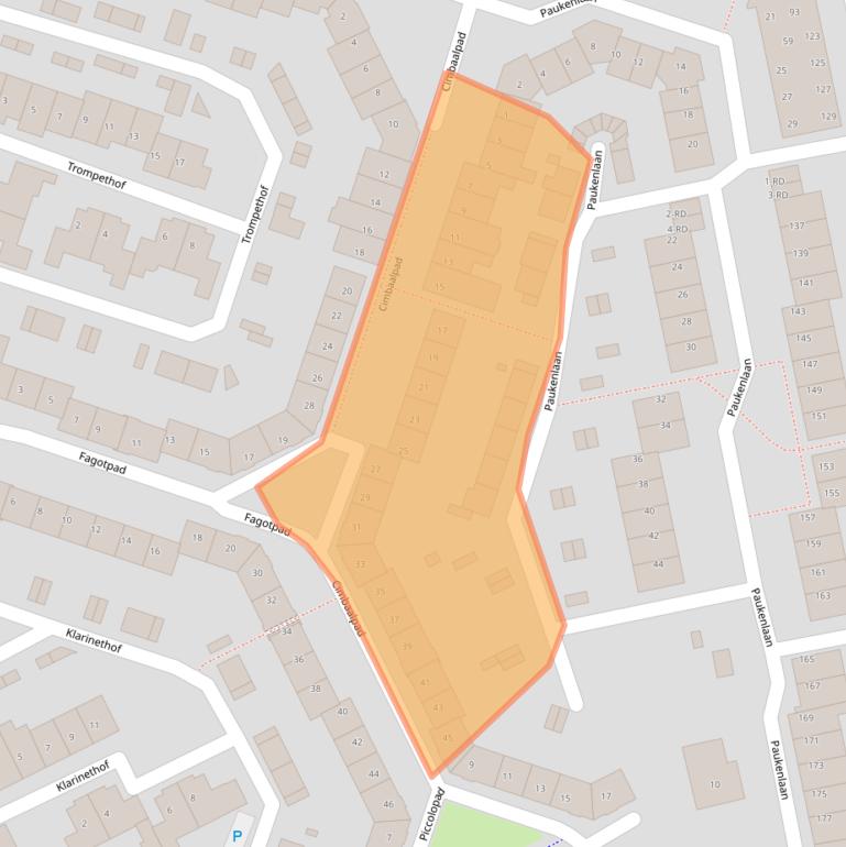 Kaart van postcodegebied 5101AN.