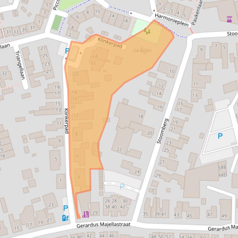 Kaart van postcodegebied 5101BK.