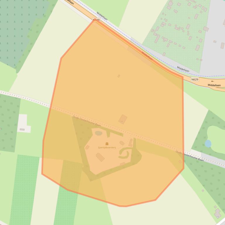 Kaart van postcodegebied 5101PC.