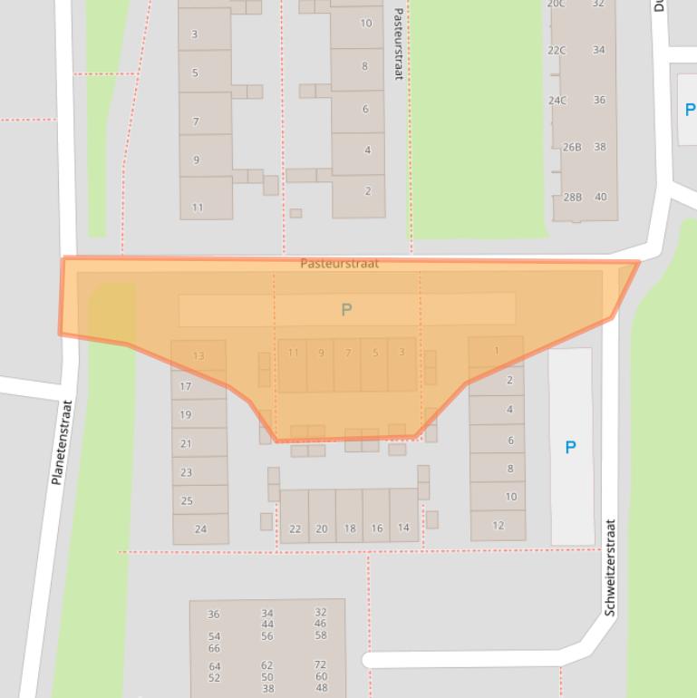 Kaart van postcodegebied 5101TM.
