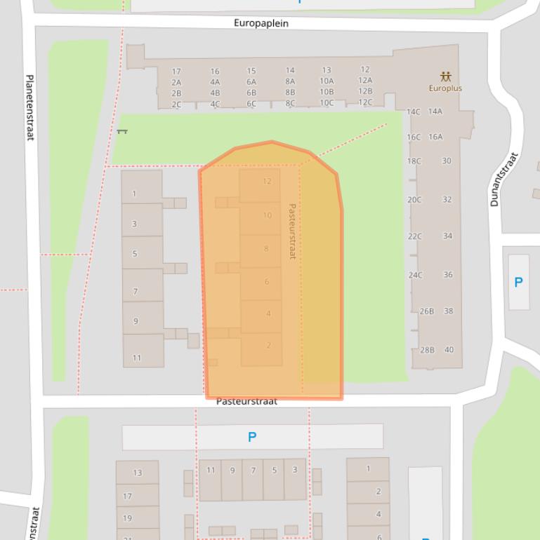Kaart van postcodegebied 5101TN.