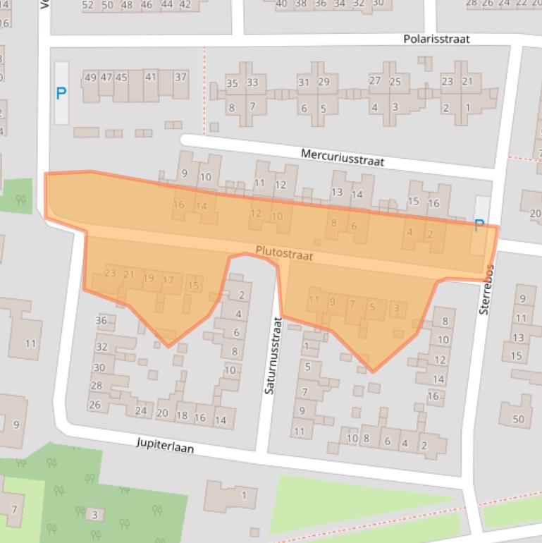 Kaart van postcodegebied 5101TX.