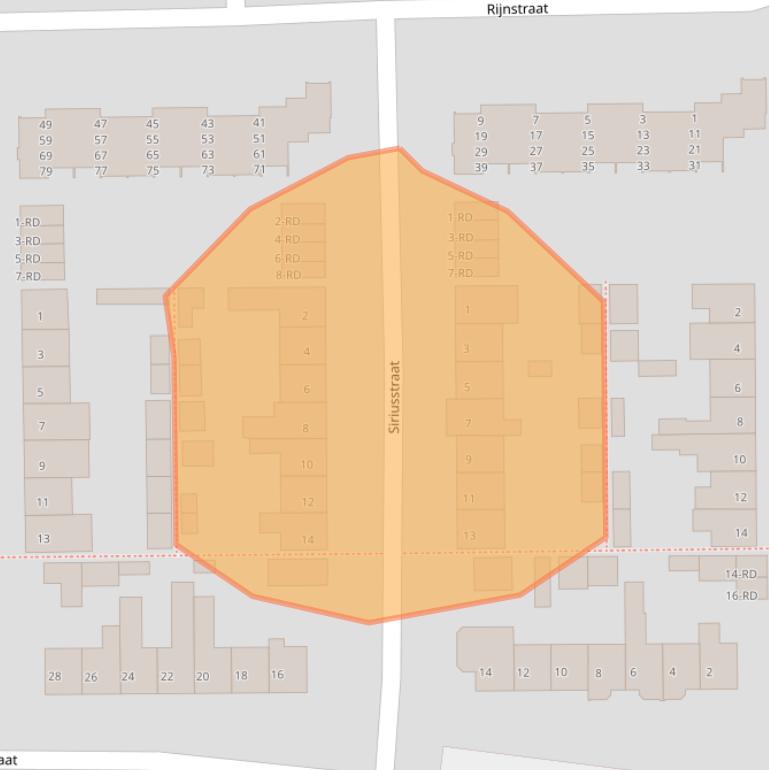 Kaart van postcodegebied 5101VC.