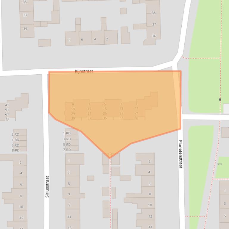 Kaart van postcodegebied 5101VJ.