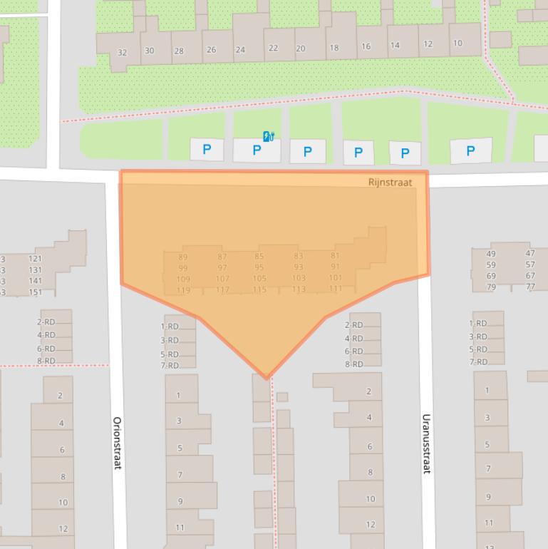 Kaart van postcodegebied 5101VL.