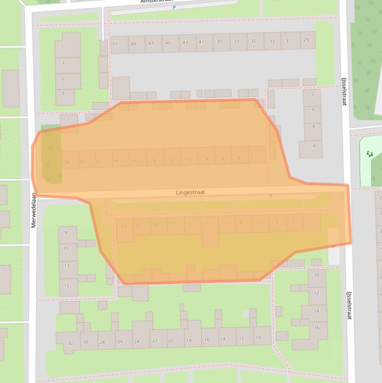 Kaart van postcodegebied 5101VR.