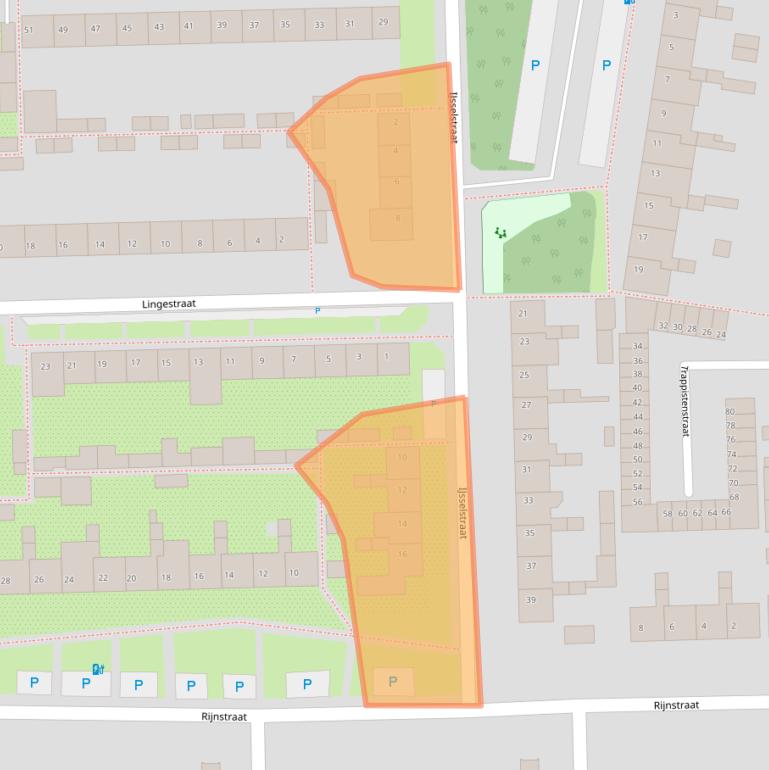 Kaart van postcodegebied 5101VT.