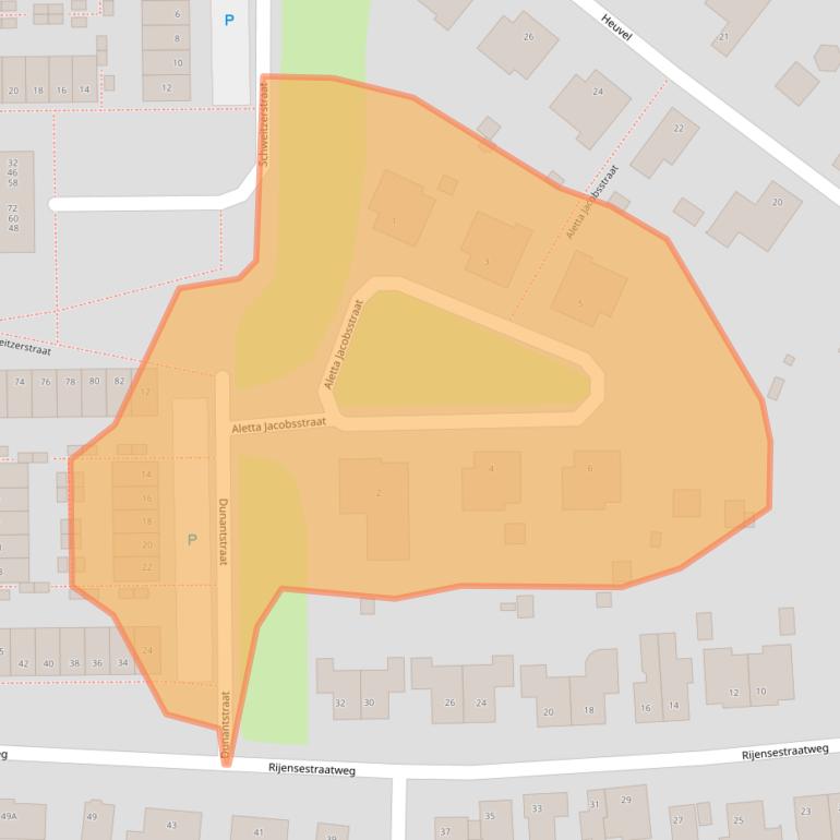 Kaart van postcodegebied 5101WD.