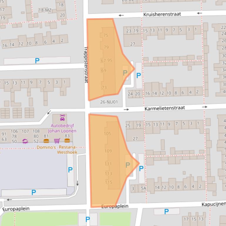 Kaart van postcodegebied 5101XC.