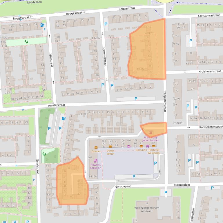 Kaart van postcodegebied 5101XD.