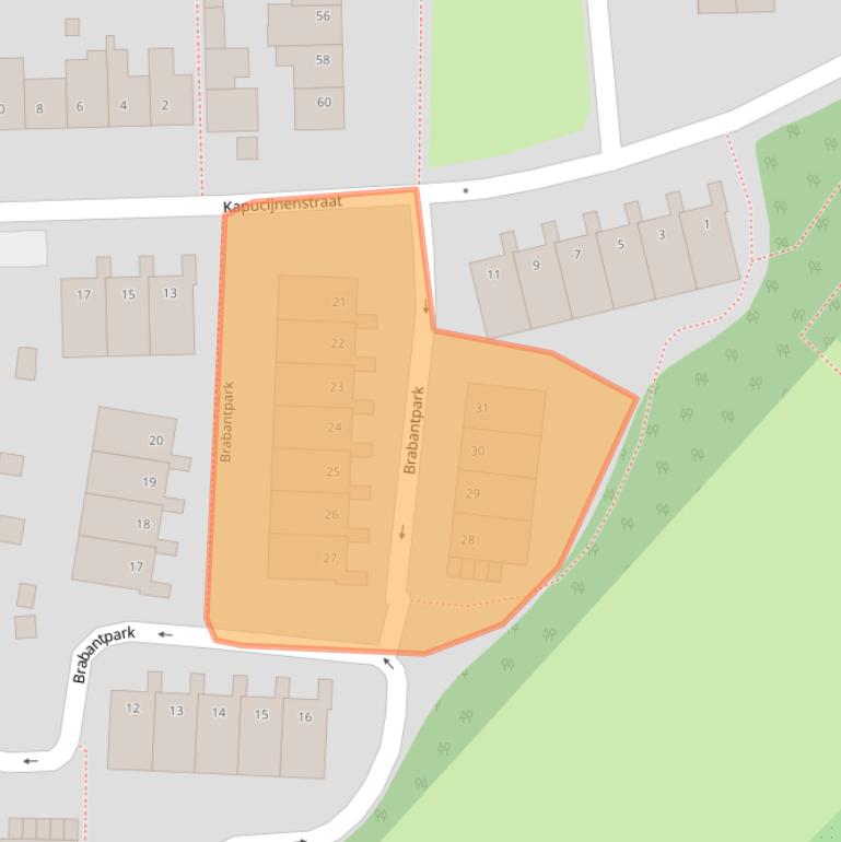 Kaart van postcodegebied 5101ZB.