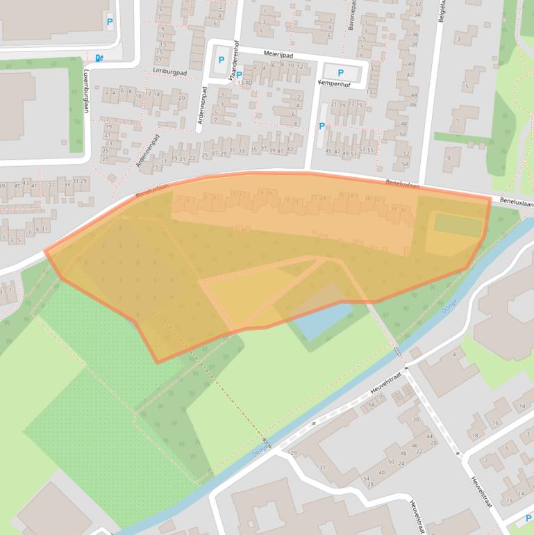 Kaart van postcodegebied 5101ZD.