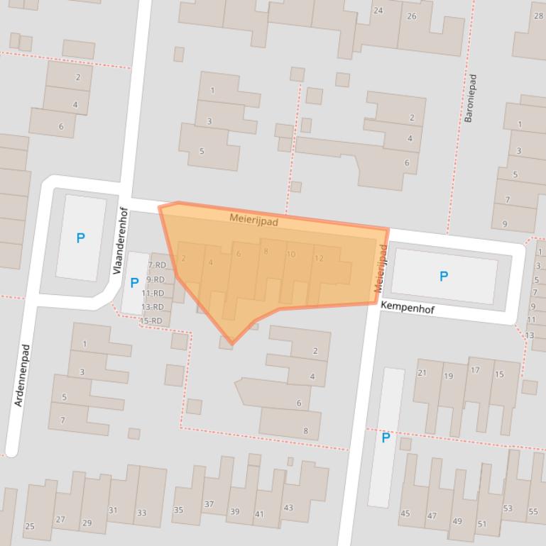 Kaart van postcodegebied 5101ZM.