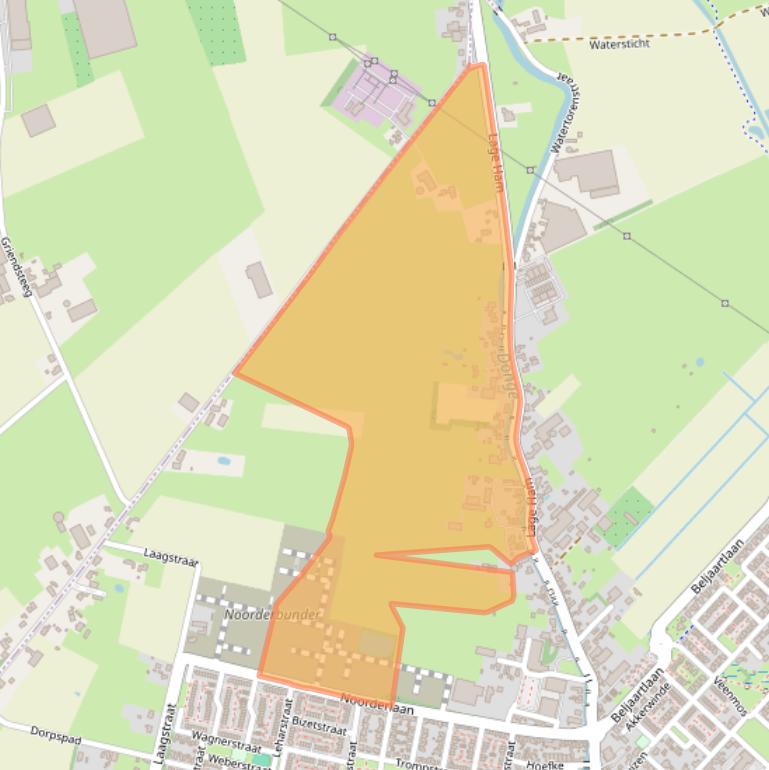 Kaart van postcodegebied 5102AB.