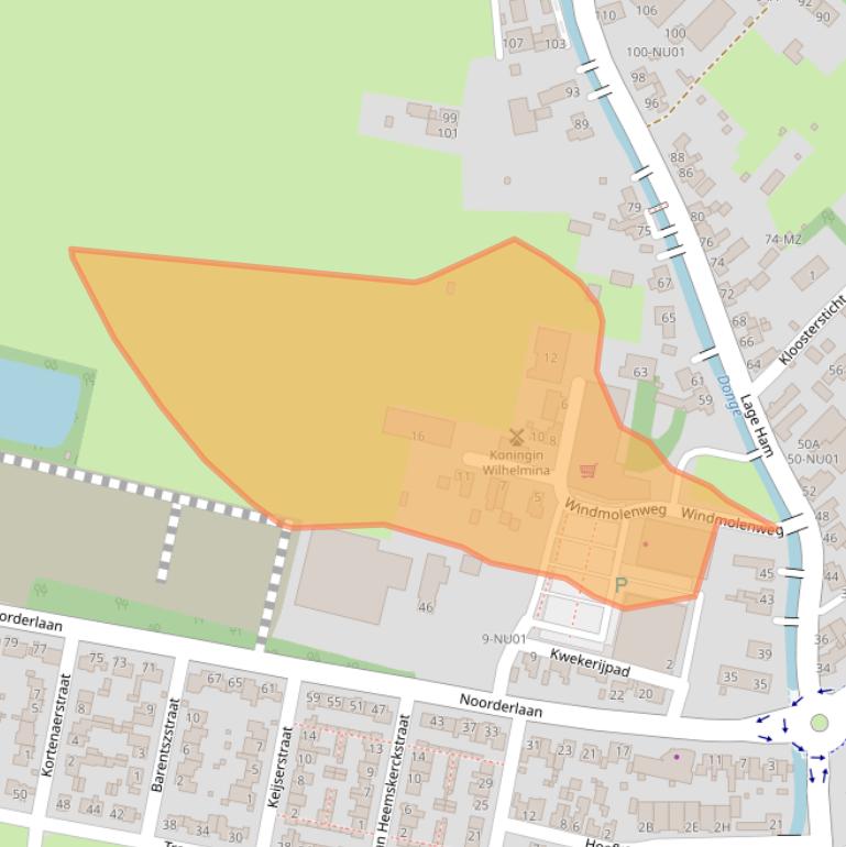 Kaart van postcodegebied 5102AJ.