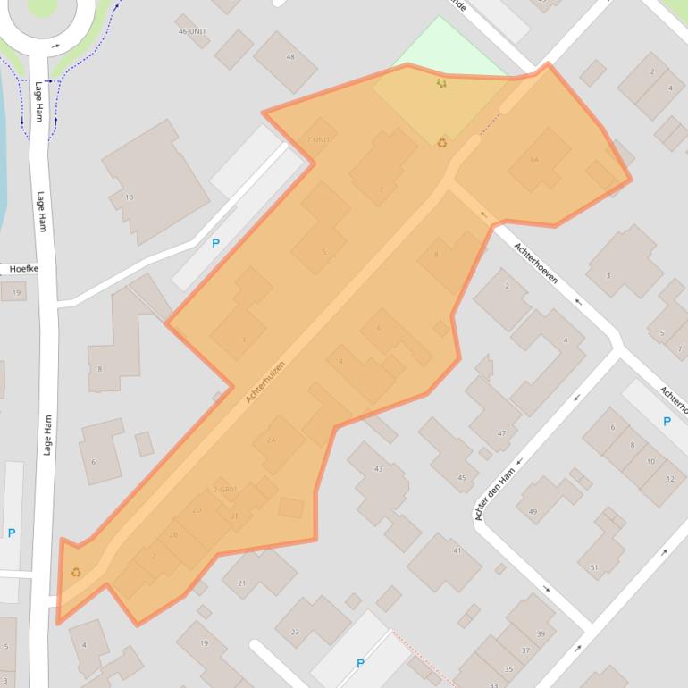 Kaart van postcodegebied 5102AM.