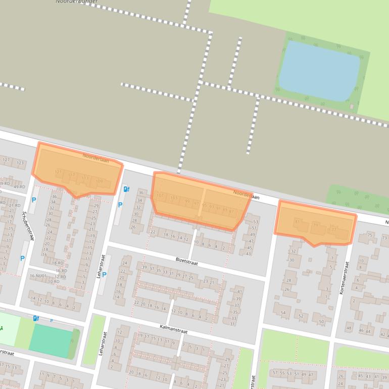Kaart van postcodegebied 5102BB.